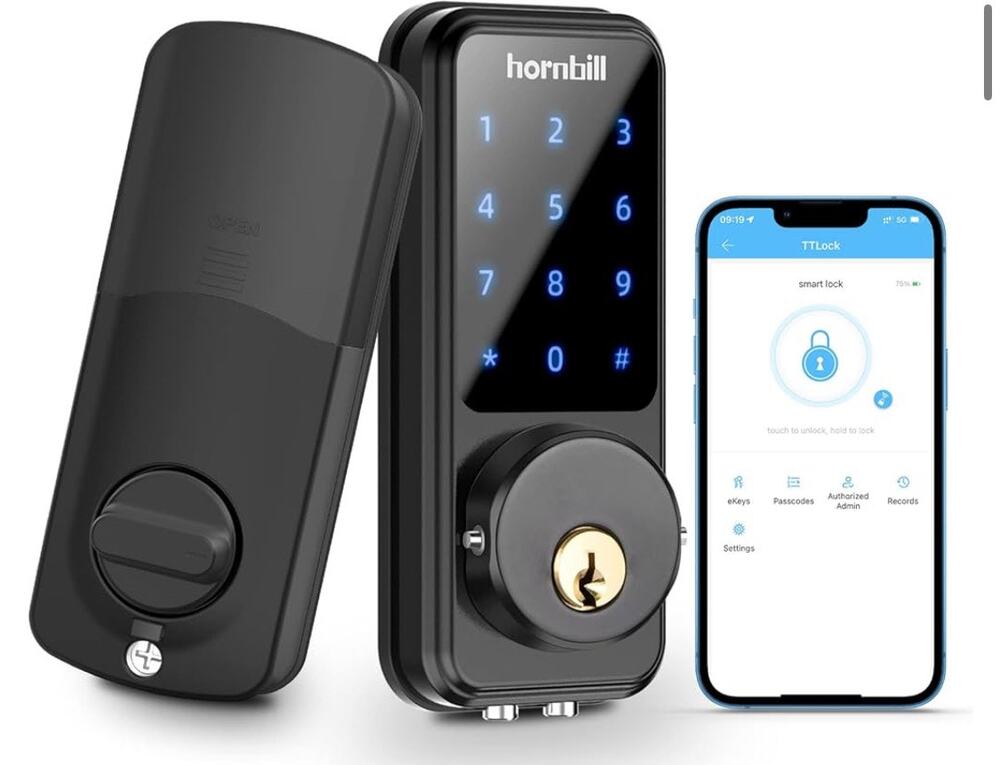 Smart Lock Keyless Entry Deadbolt Door Lock, Digital Bluetooth Lock w/Keypad&APP